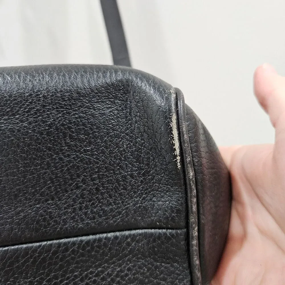 Vintage Coach Sheridan Monticello Leather Crossbody Bag Black Fairy Whimsygoth